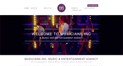 Desktop Screenshot of musiciansinc.co.uk