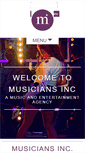 Mobile Screenshot of musiciansinc.co.uk
